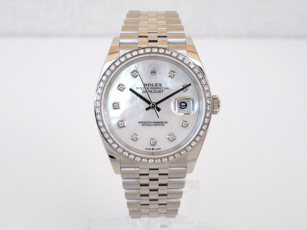Швейцарський годинник Rolex Datejust 36 Jubilee MOP Diamond Dial Bezel