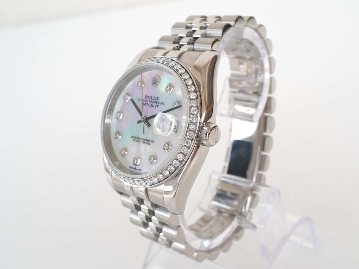 Швейцарський годинник Rolex Datejust 36 Jubilee MOP Diamond Dial Bezel
