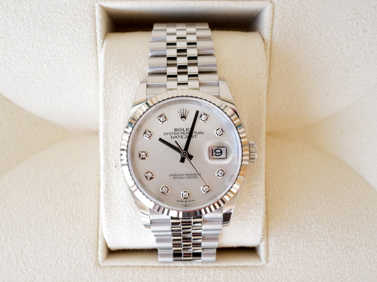 Швейцарський годинник Rolex Datejust 36 Jubilee Steel MOP Diamond Dial (2025)