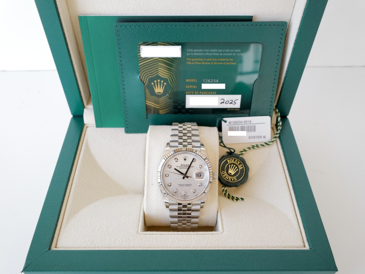 Швейцарський годинник Rolex Datejust 36 Jubilee Steel MOP Diamond Dial (2025)