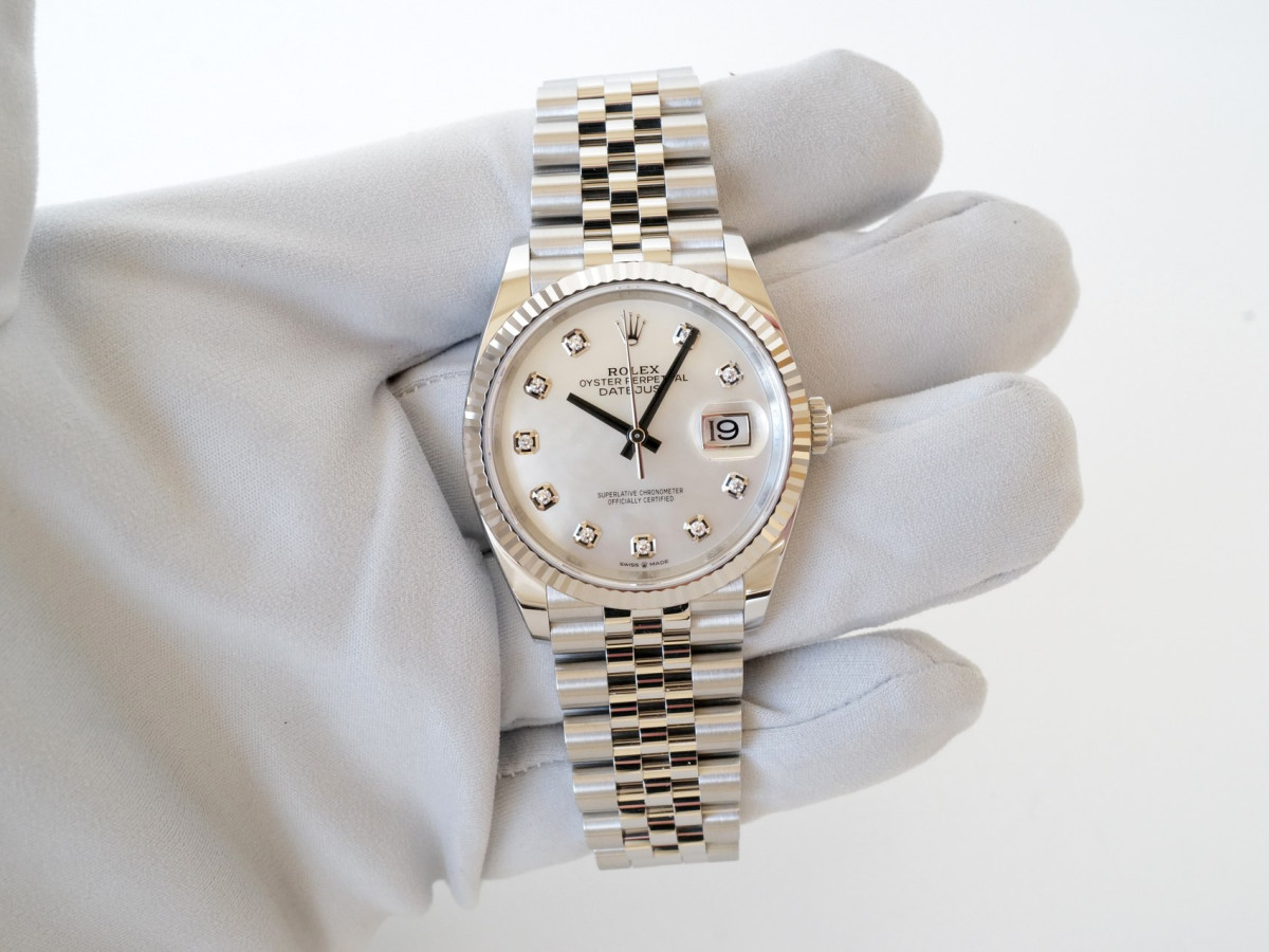 Швейцарський годинник Rolex Datejust 36 Jubilee Steel MOP Diamond Dial (2025)