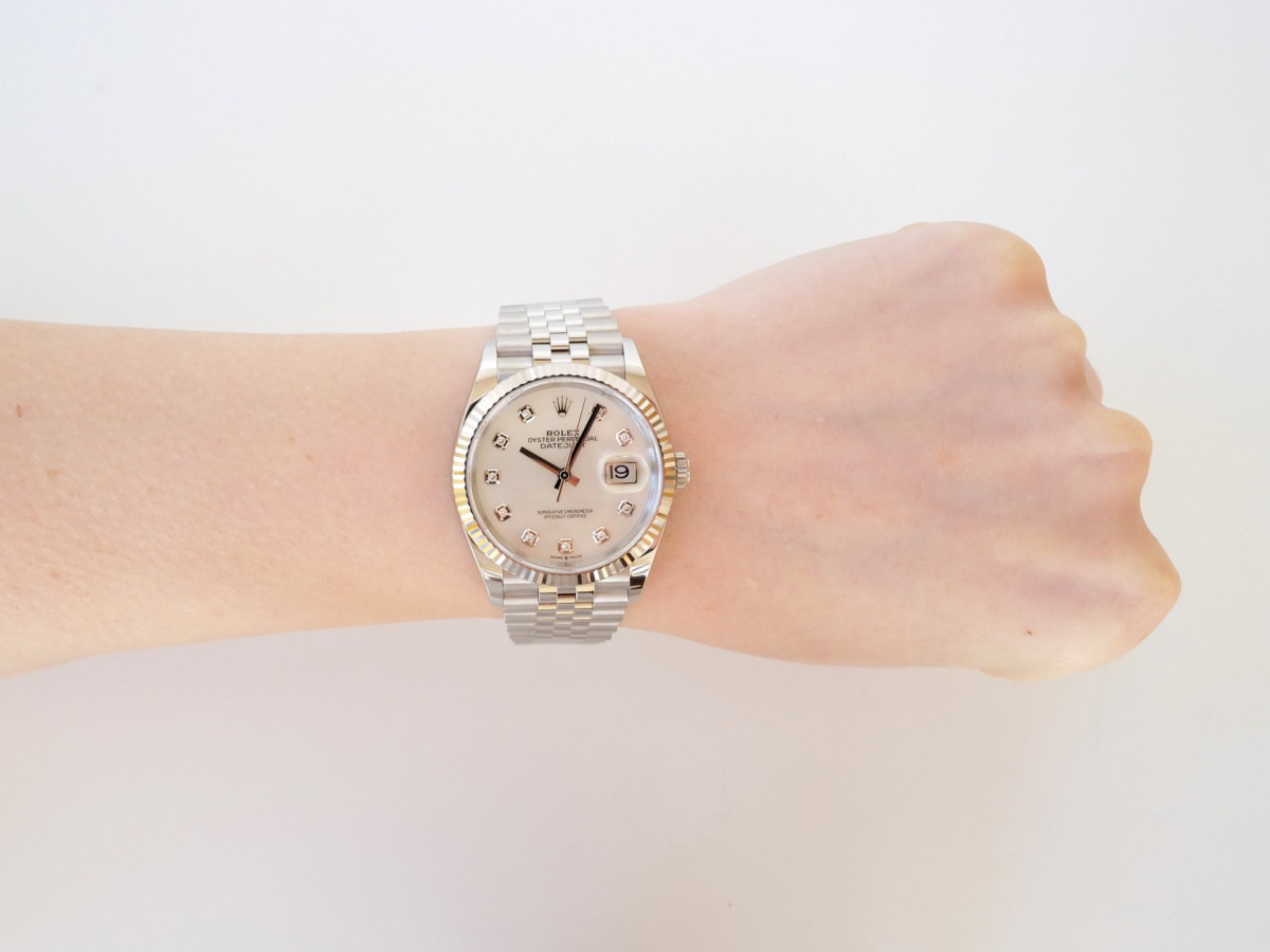 Швейцарський годинник Rolex Datejust 36 Jubilee Steel MOP Diamond Dial (2025)