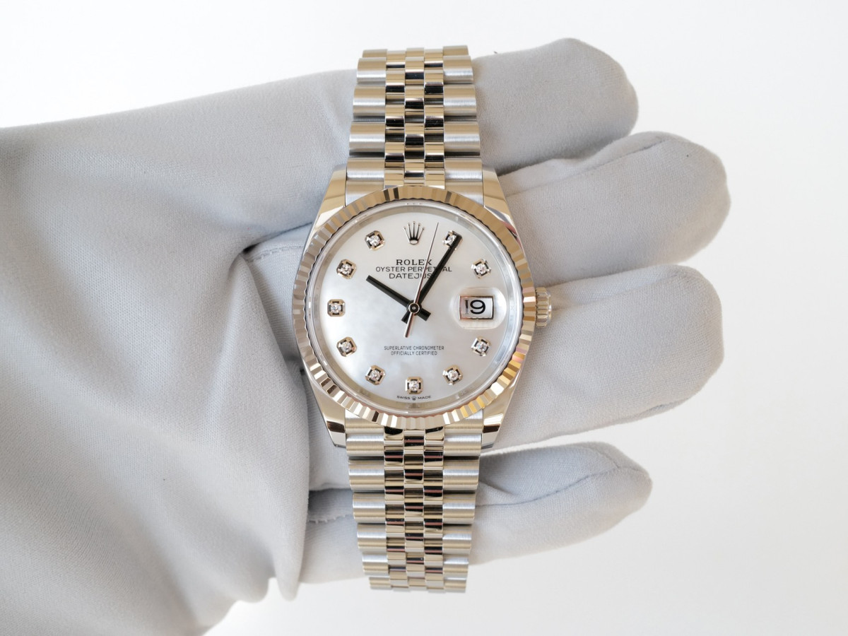Швейцарський годинник Rolex Datejust 36 Jubilee Steel MOP Diamond Dial (2025)