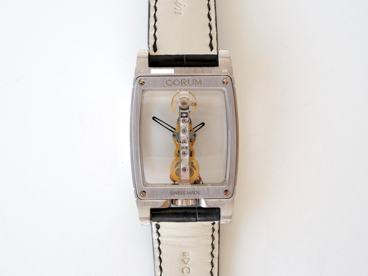 Швейцарський годинник Corum Golden Bridge 18K White Gold