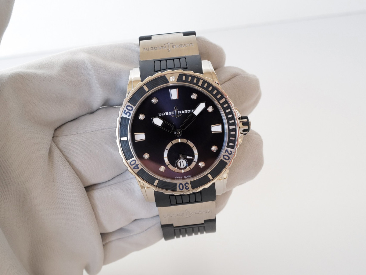 Швейцарський годинник Ulysse Nardin Lady Diver Purple Diamond Dial 40