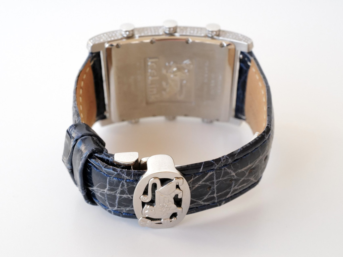 Швейцарские часы IceLink Senator Six Time Zone Iced Diamonds 5,5ct