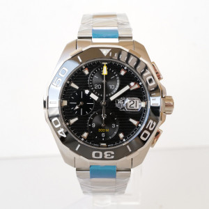 Швейцарський годинник TAG Heuer Aquaracer 300M Calibre 16 Chronograph Ceramic Black Dial 43