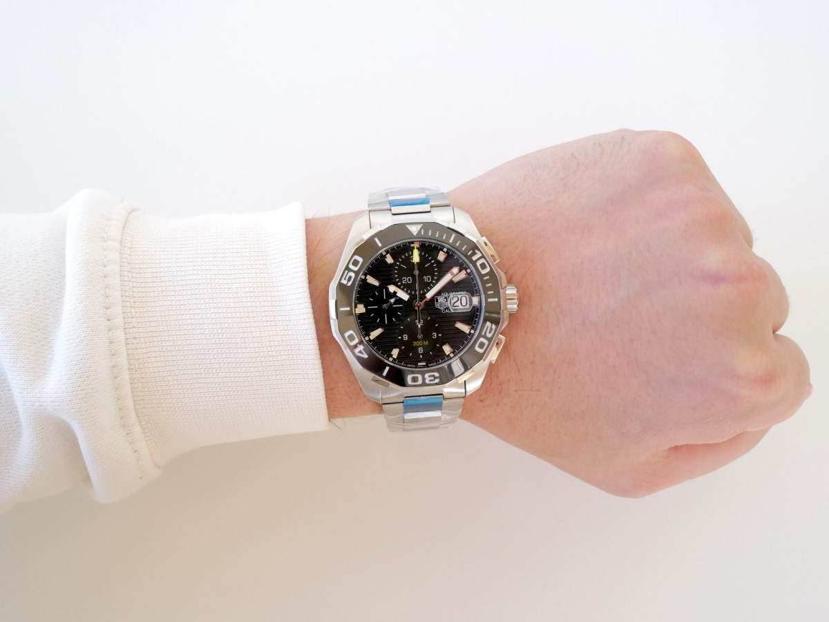 Швейцарський годинник TAG Heuer Aquaracer 300M Calibre 16 Chronograph Ceramic Black Dial 43