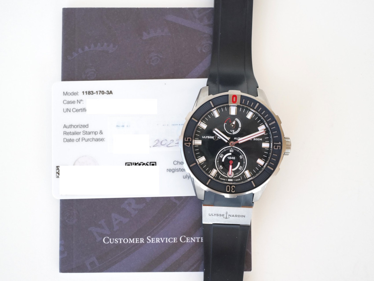 Швейцарський годинник Ulysse Nardin Diver Diver Chronometer 44