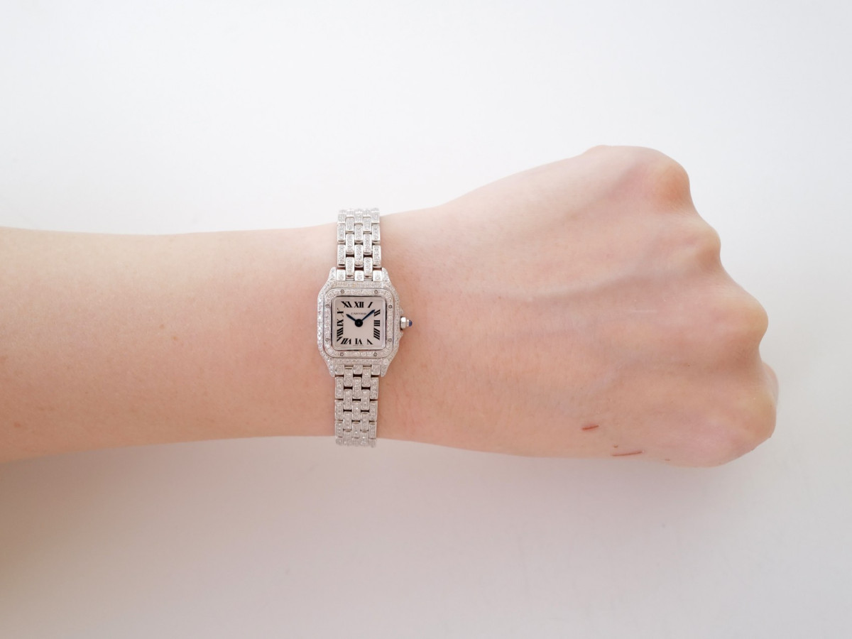 Швейцарський годинник Cartier Panthere de Cartier Mini Diamond Iced Out