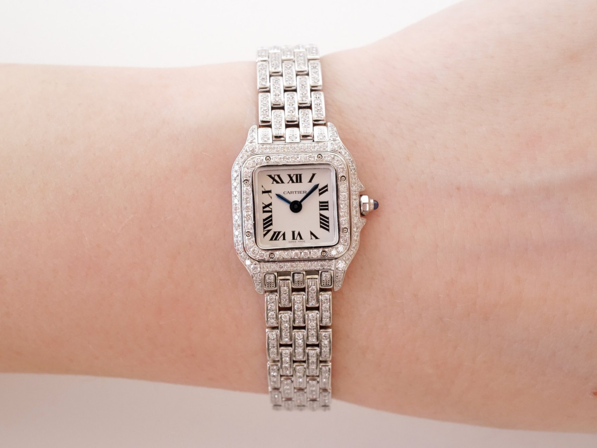 Швейцарський годинник Cartier Panthere de Cartier Mini Diamond Iced Out