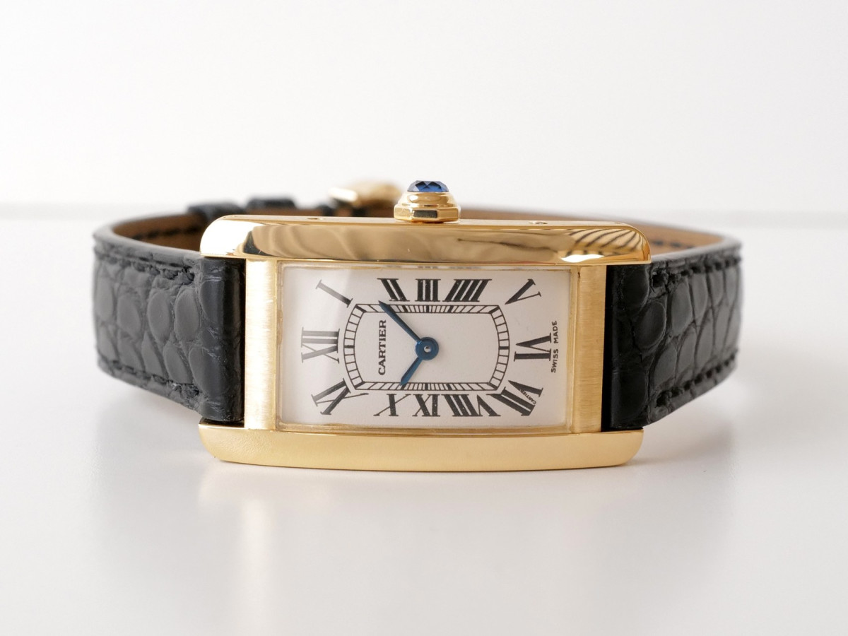 Швейцарський годинник Cartier Tank American 18K Yellow Gold Quartz