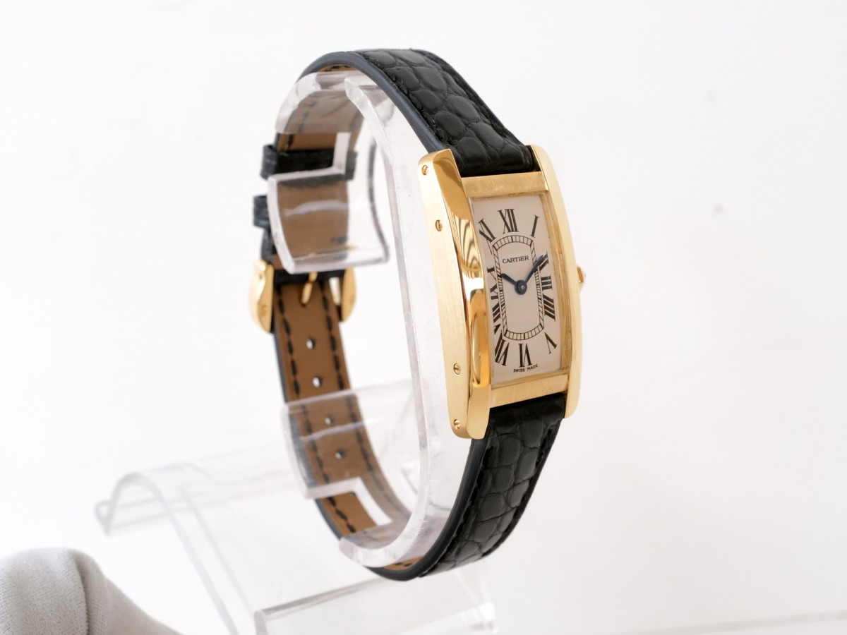 Швейцарський годинник Cartier Tank American 18K Yellow Gold Quartz