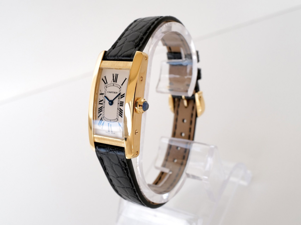 Швейцарський годинник Cartier Tank American 18K Yellow Gold Quartz
