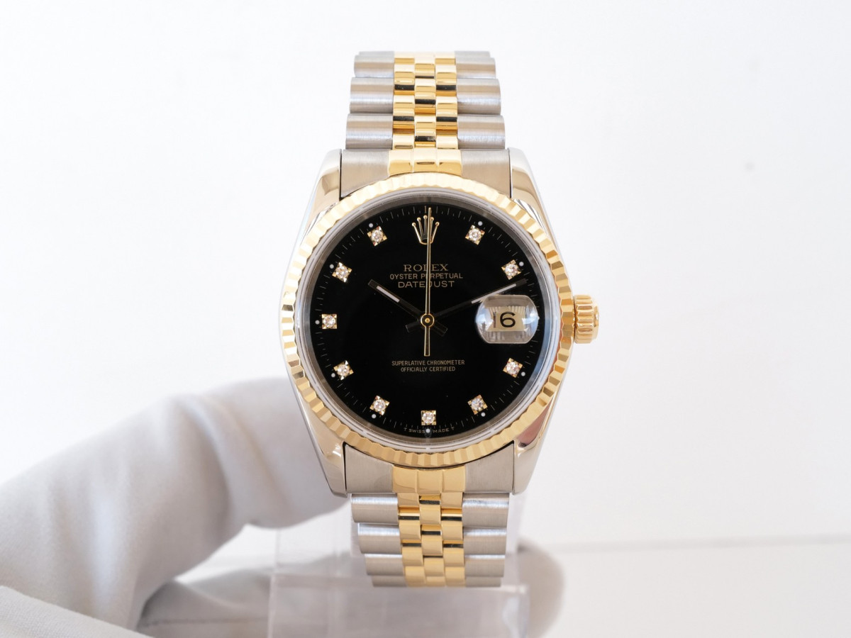 Швейцарские часы Rolex Datejust 36 Jubilee Black Diamond Dial