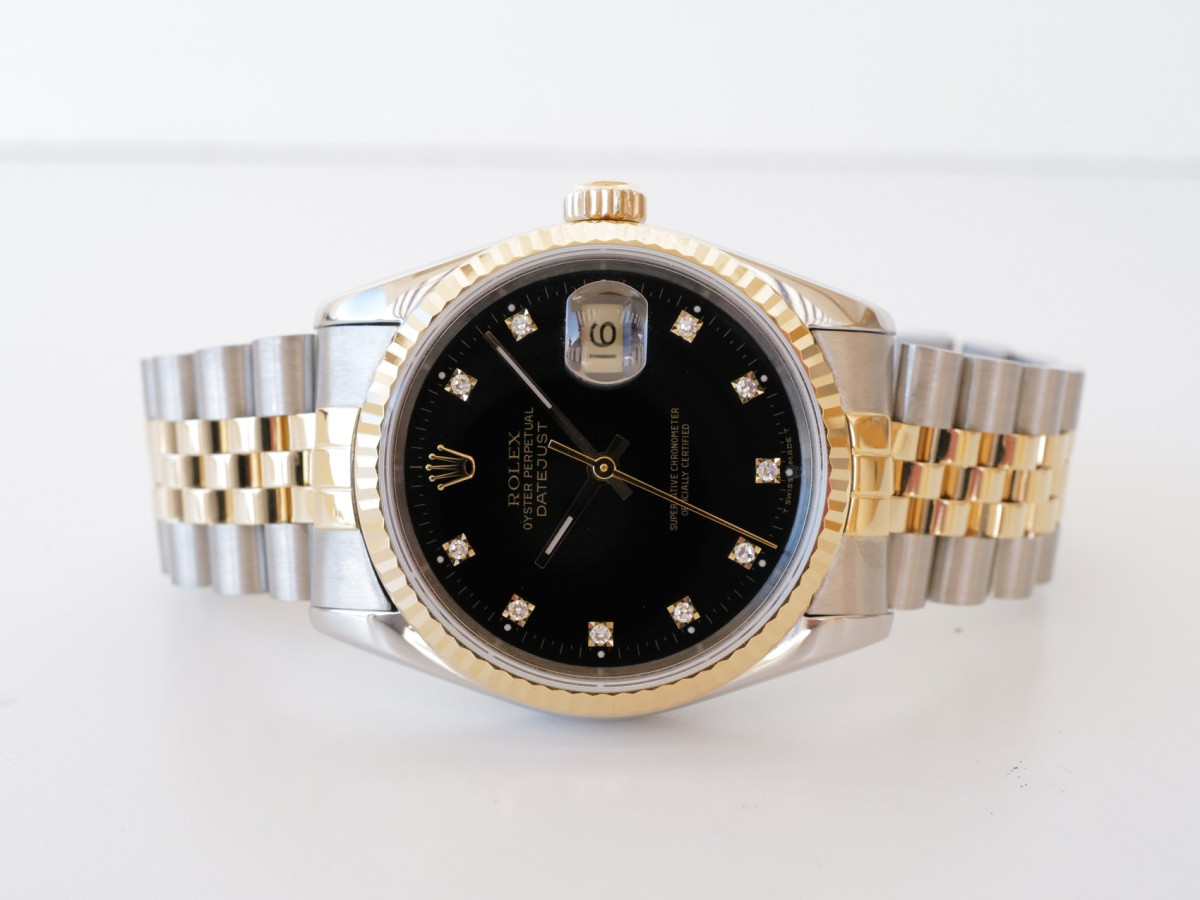 Швейцарские часы Rolex Datejust 36 Jubilee Black Diamond Dial