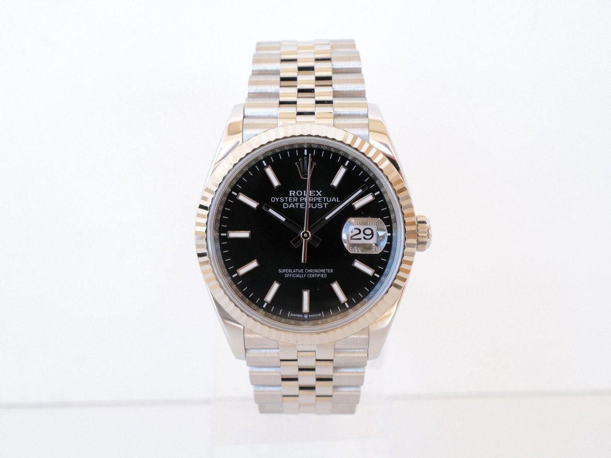 Швейцарские часы Rolex Datejust 36 Jubilee Steel Black Dial (2024)