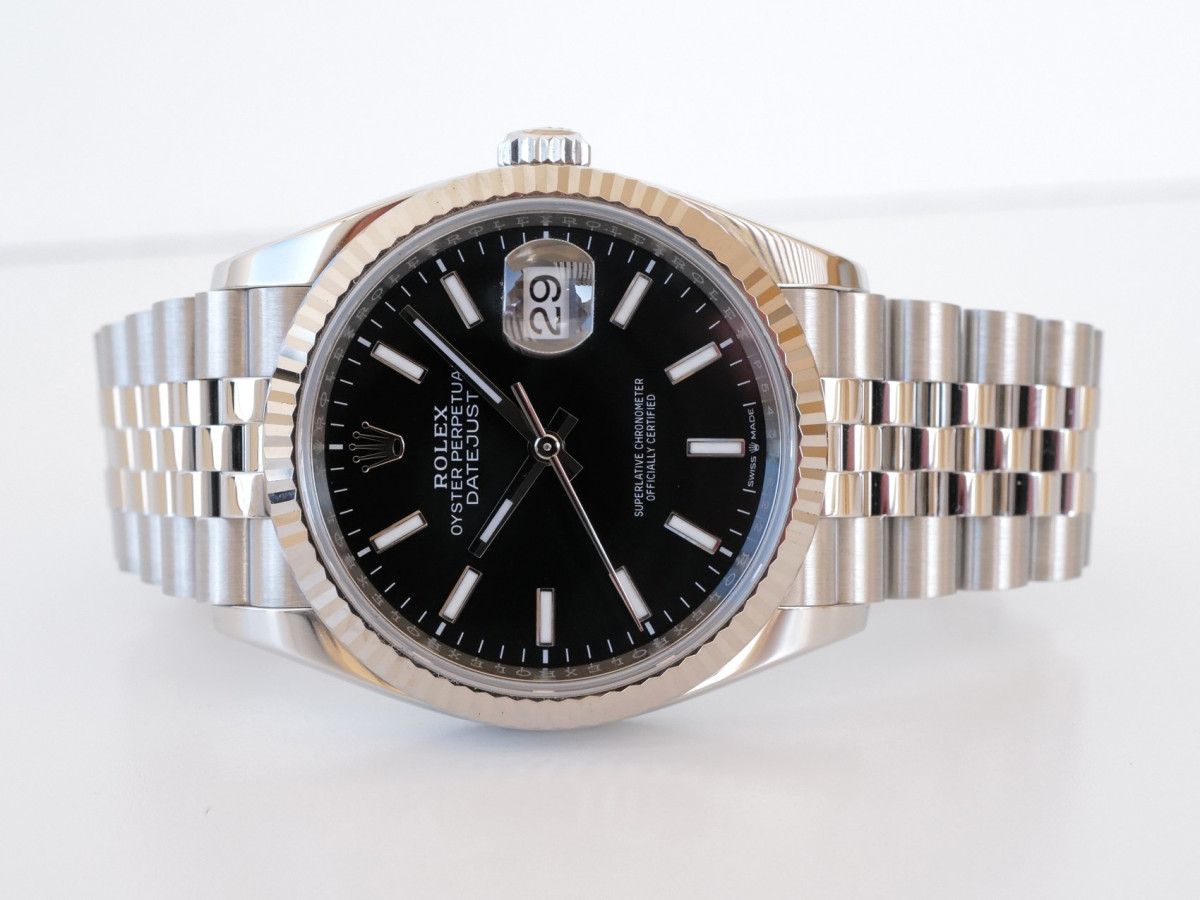 Швейцарские часы Rolex Datejust 36 Jubilee Steel Black Dial (2024)