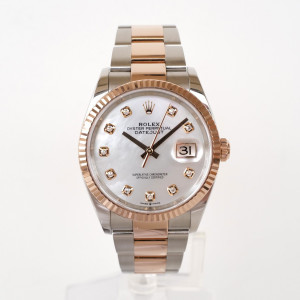 Швейцарские часы Rolex Datejust 36 Oyster Steel 18K Rose Gold MOP Diamond Dial (2023)