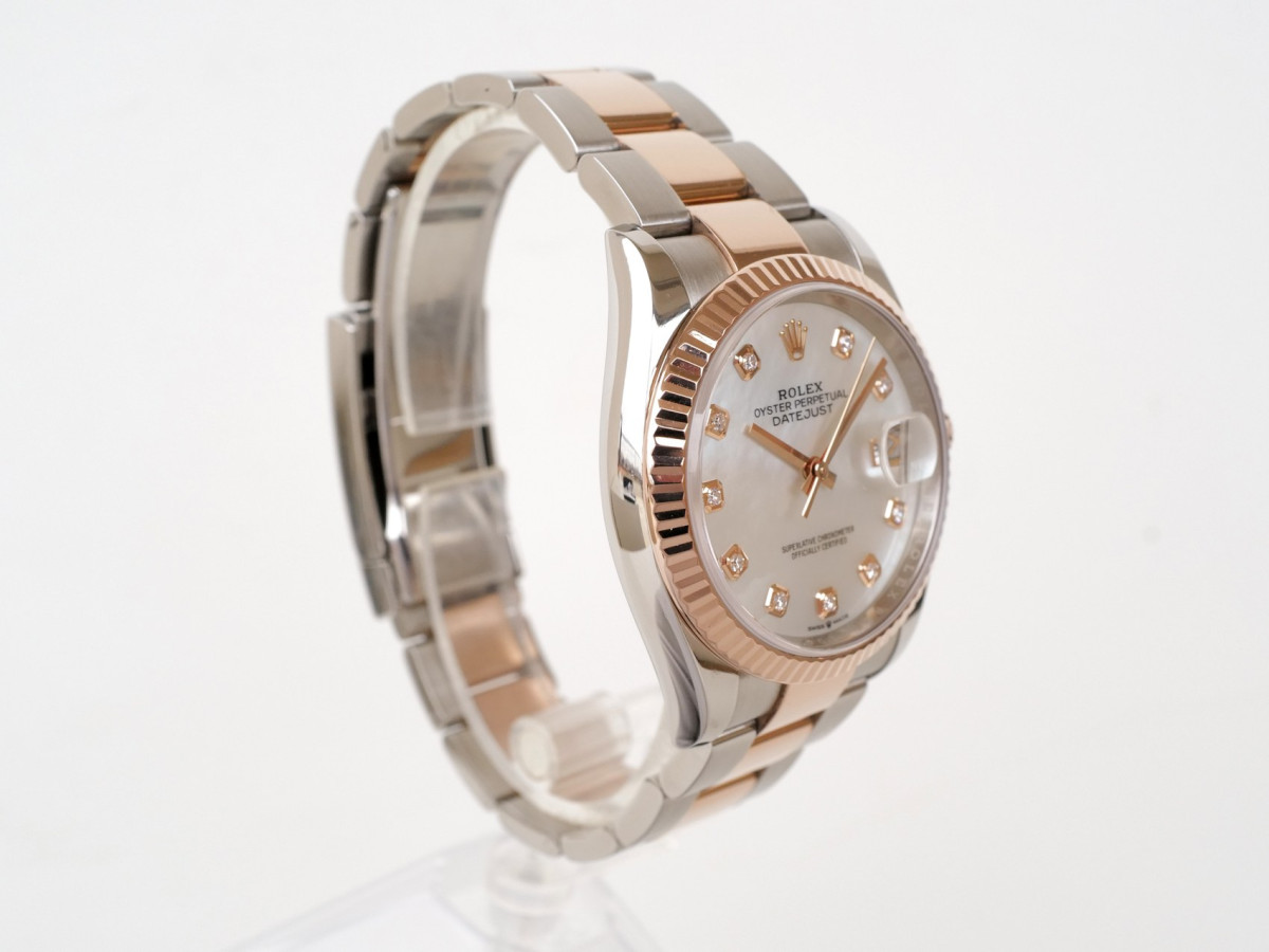 Швейцарские часы Rolex Datejust 36 Oyster Steel 18K Rose Gold MOP Diamond Dial (2023)
