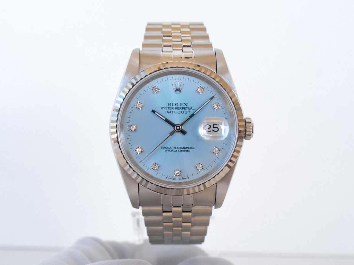 Швейцарские часы Rolex Datejust 36 Jubilee Steel Ice Blue Diamond Dial