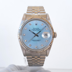 Швейцарские часы Rolex Datejust 36 Jubilee Steel Ice Blue Diamond Dial