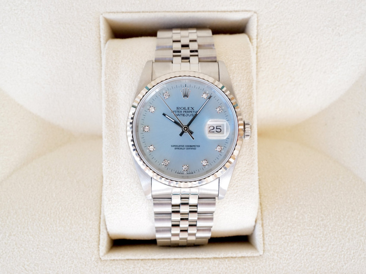 Швейцарские часы Rolex Datejust 36 Jubilee Steel Ice Blue Diamond Dial