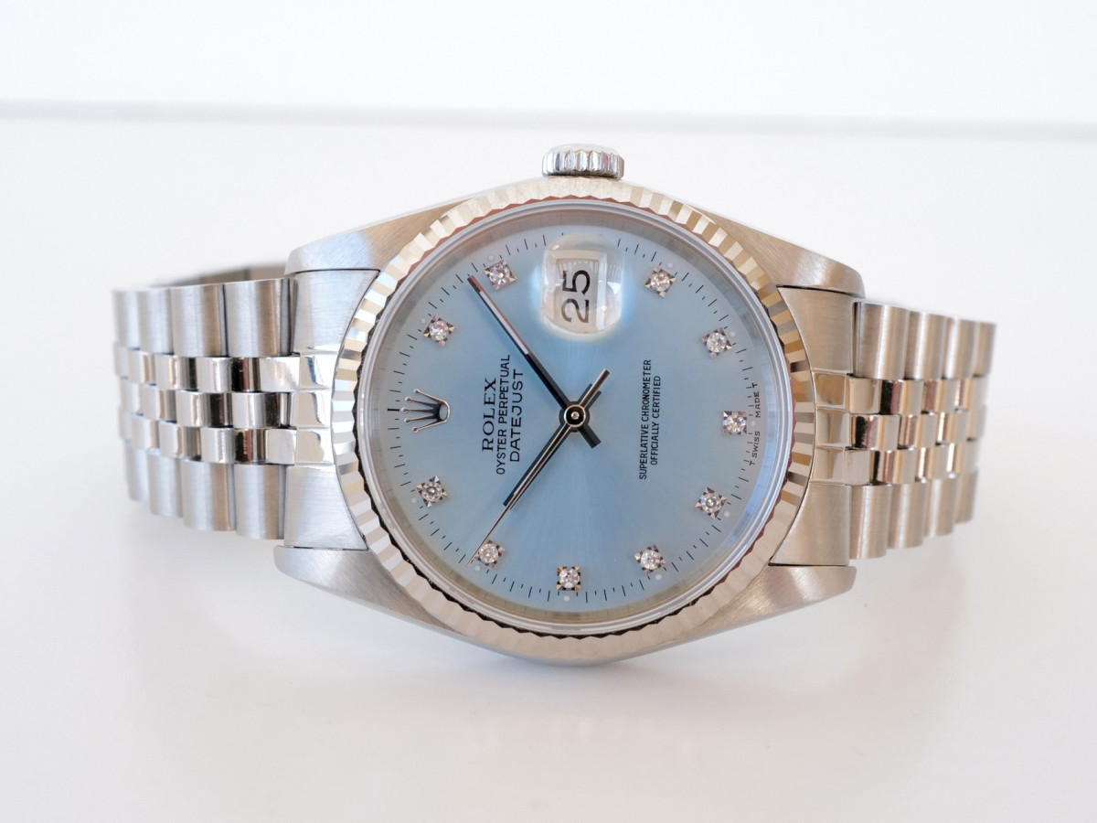 Швейцарские часы Rolex Datejust 36 Jubilee Steel Ice Blue Diamond Dial