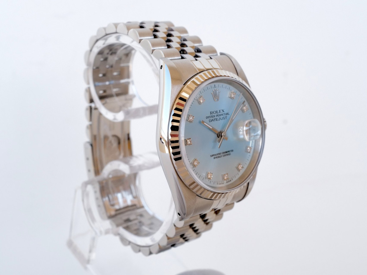 Швейцарские часы Rolex Datejust 36 Jubilee Steel Ice Blue Diamond Dial