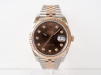 Швейцарские часы Rolex Datejust 41 Jubilee Steel 18K Rose Gold Chocolate Brown Diamond Dial