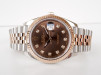 Швейцарские часы Rolex Datejust 41 Jubilee Steel 18K Rose Gold Chocolate Brown Diamond Dial