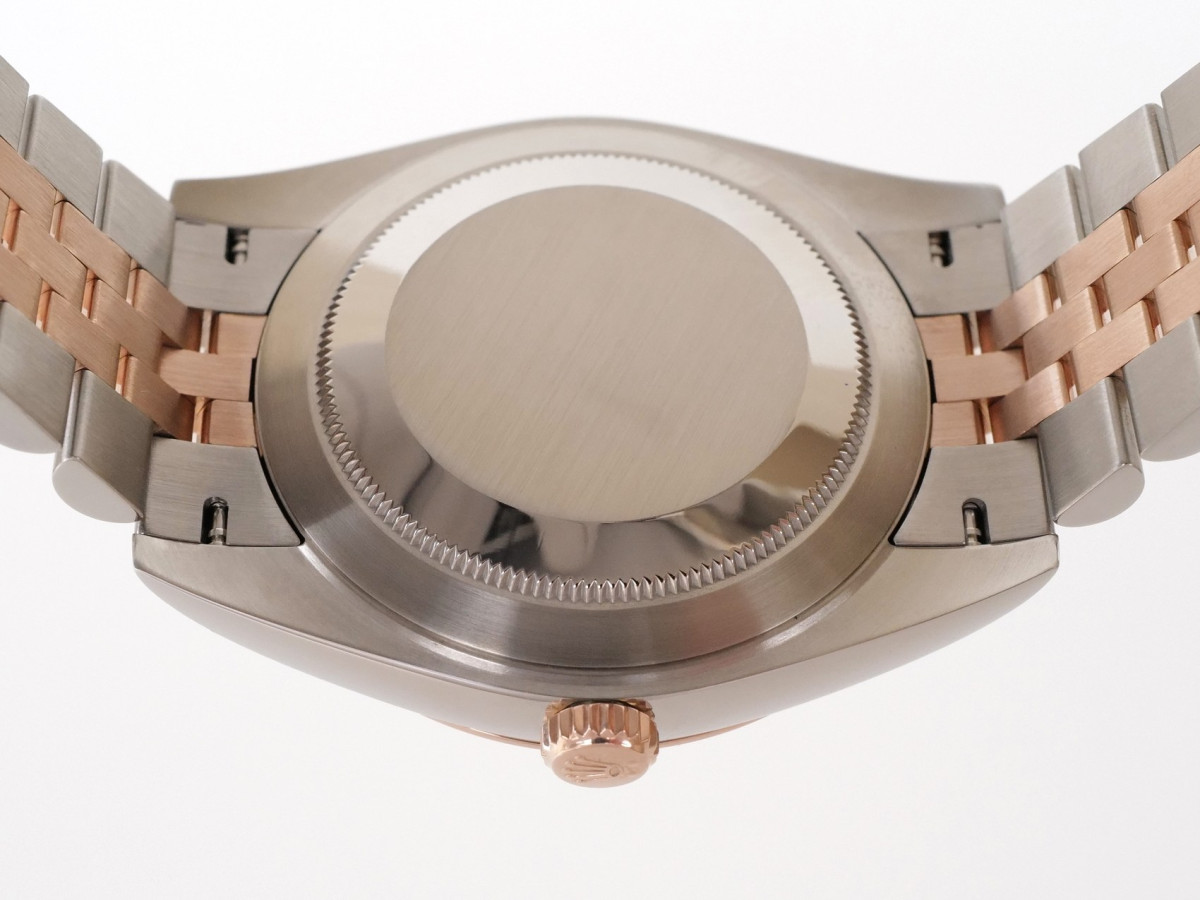 Швейцарские часы Rolex Datejust 41 Jubilee Steel 18K Rose Gold Chocolate Brown Diamond Dial