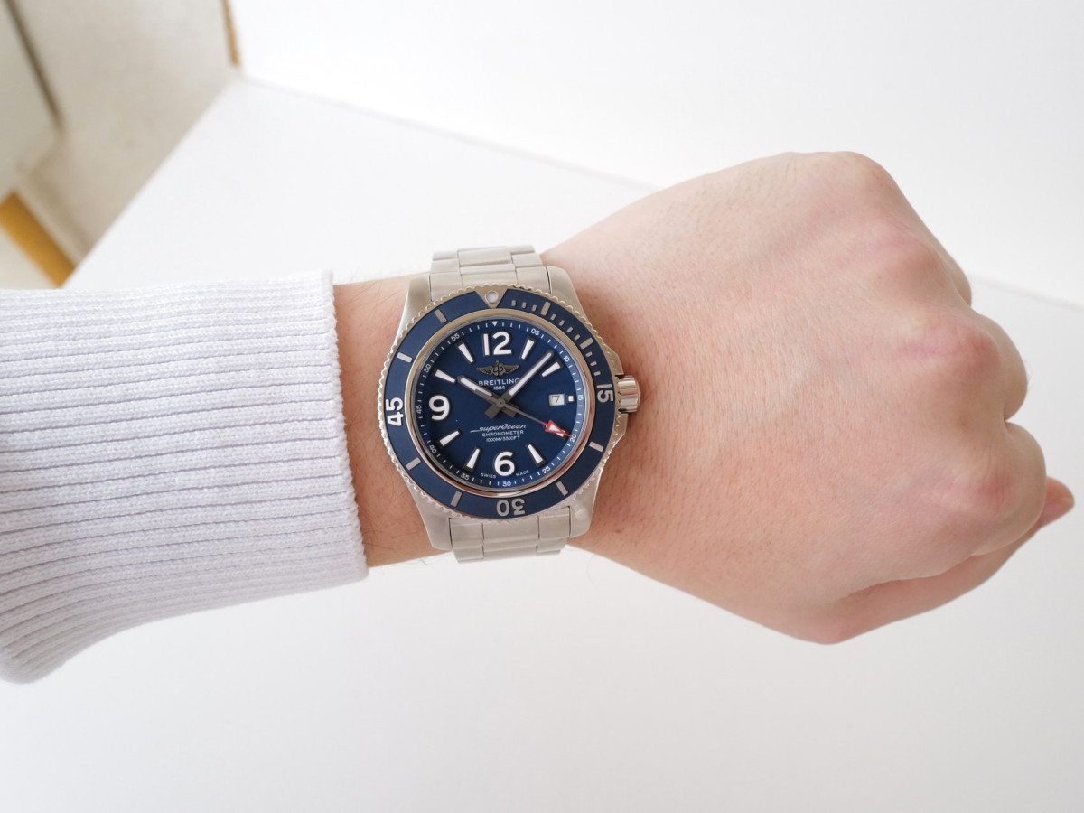Швейцарские часы Breitling Superocean 44 Automatic Blue Dial