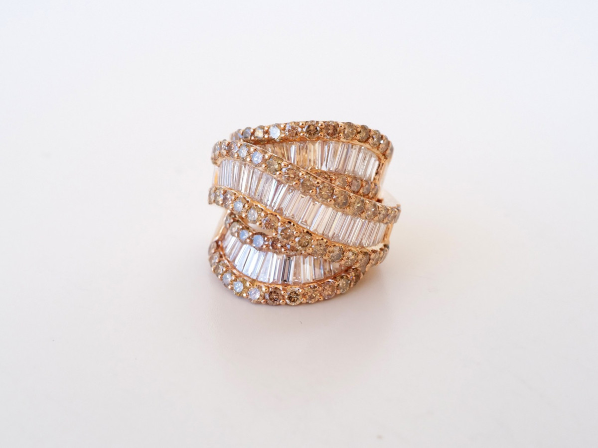 Швейцарские часы Женское кольцо Crivelli c бриллиантами 8ct 27g