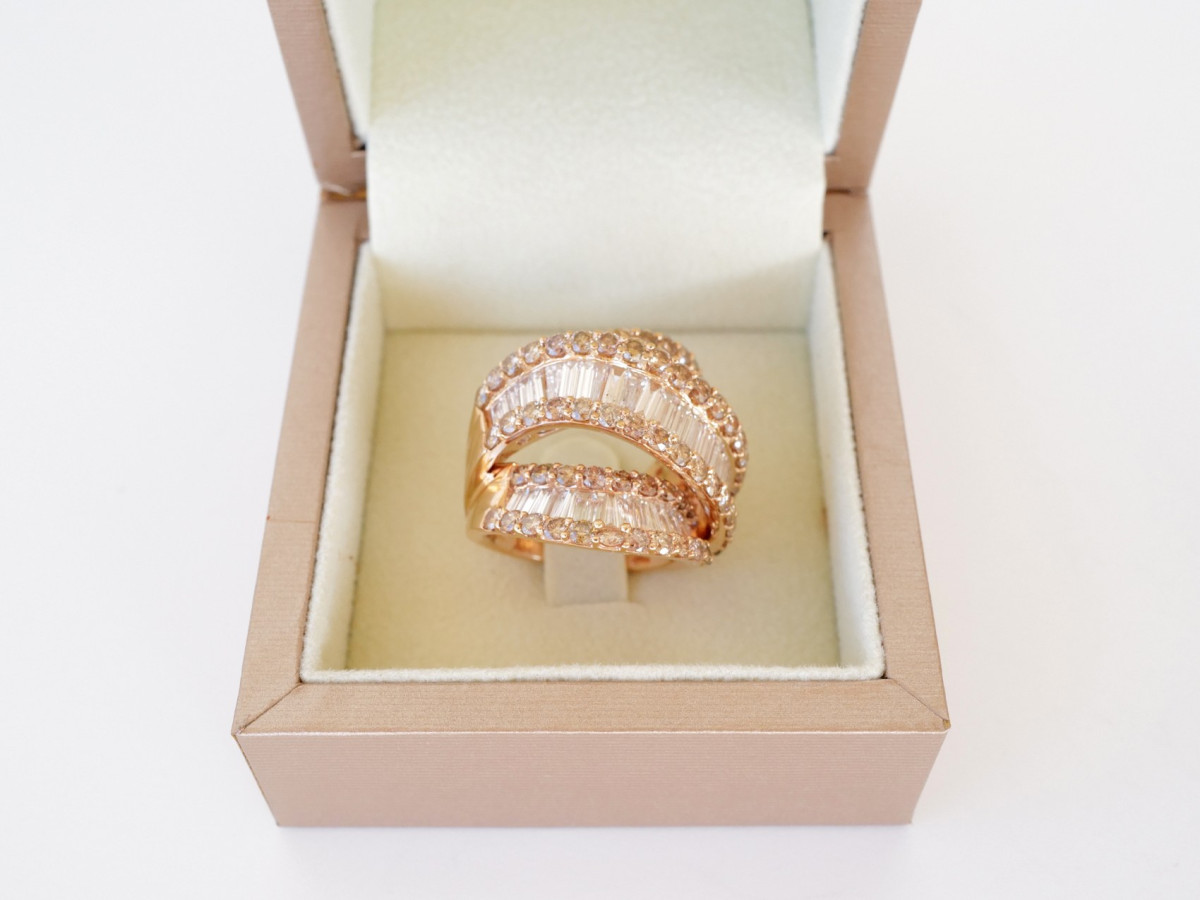 Швейцарские часы Женское кольцо Crivelli c бриллиантами 8ct 27g