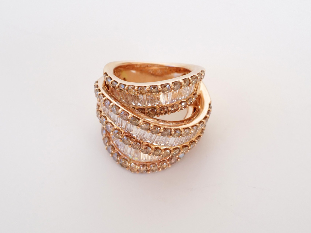 Швейцарские часы Женское кольцо Crivelli c бриллиантами 8ct 27g