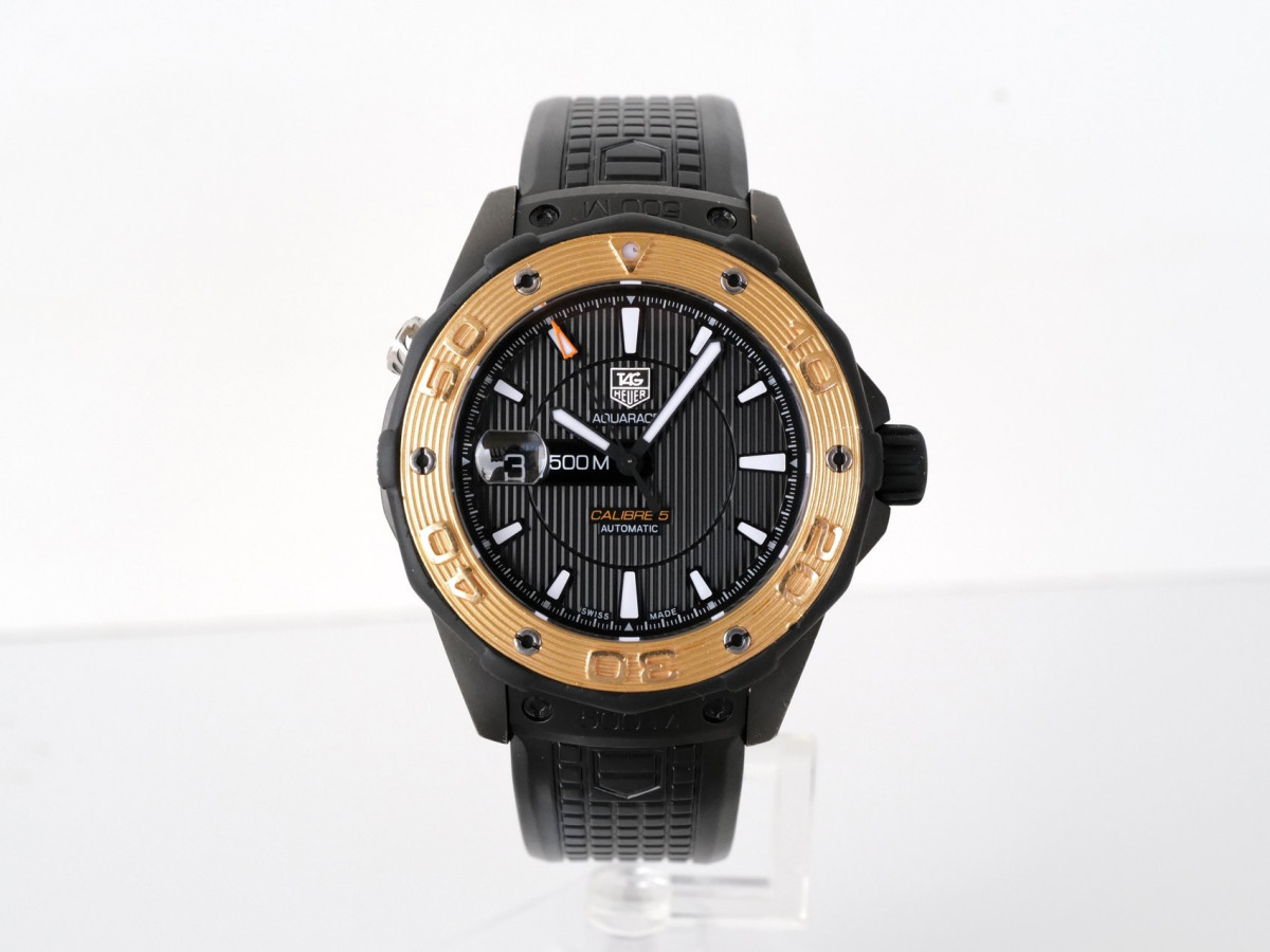 Швейцарський годинник TAG Heuer Aquaracer 500M Calibre 5 Titanium 18K Rose Gold 43