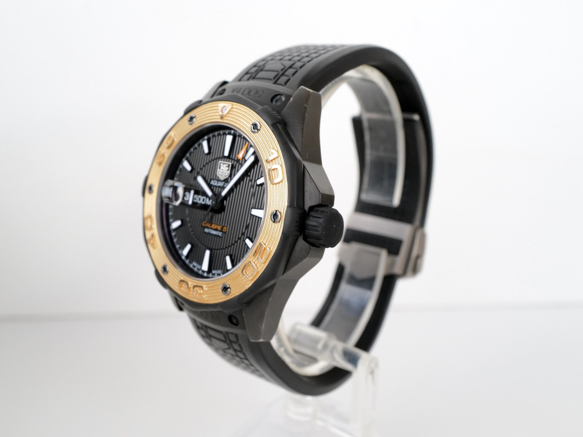 Швейцарський годинник TAG Heuer Aquaracer 500M Calibre 5 Titanium 18K Rose Gold 43