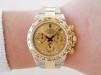 Швейцарские часы Rolex Cosmograph Daytona 18K Yellow Gold Steel Champagne Dial 40 (2020)
