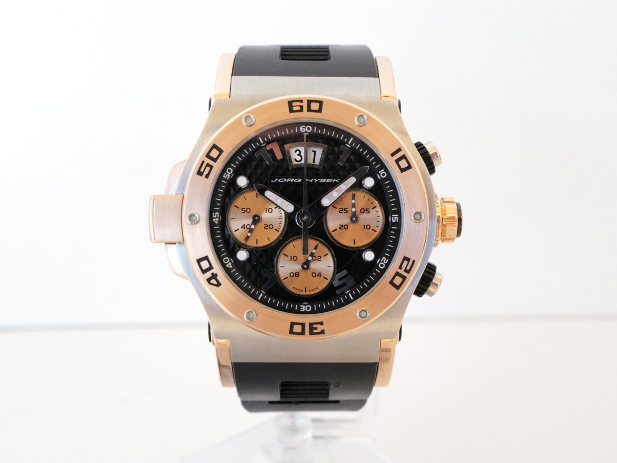 Swiss watch Jorg Hysek Abyss Explorer Discoverer Chronograph 18K Rose Gold Steel 44
