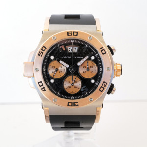 Swiss watch Jorg Hysek Abyss Explorer Discoverer Chronograph 18K Rose Gold Steel 44