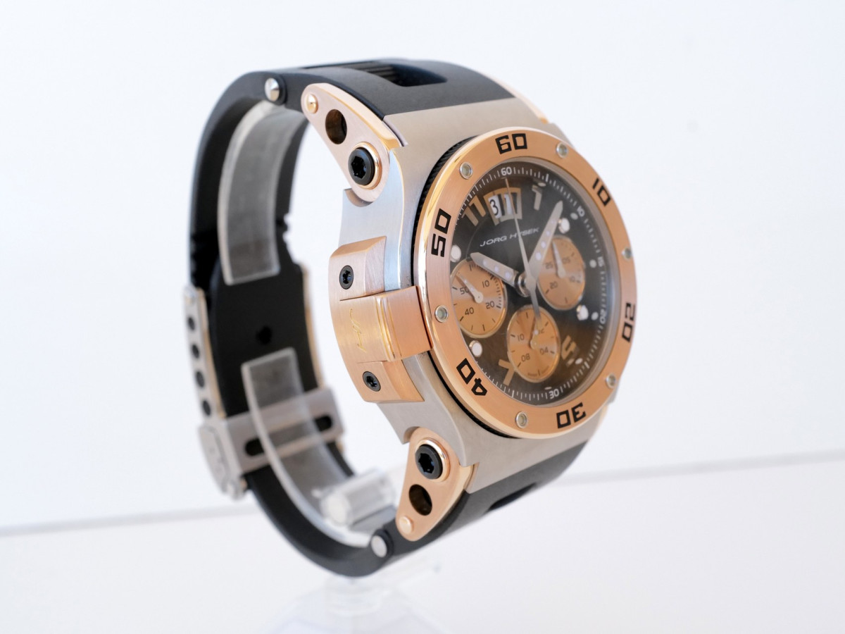 Swiss watch Jorg Hysek Abyss Explorer Discoverer Chronograph 18K Rose Gold Steel 44