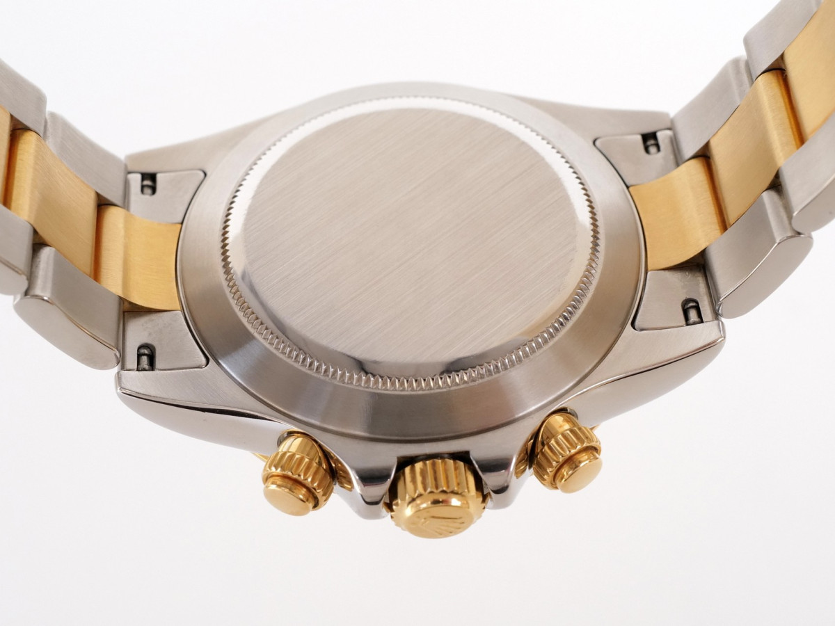 Swiss watch Rolex Cosmograph Daytona 18K Yellow Gold Steel Black Diamond Dial 40