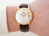 Swiss watch Jaeger LeCoultre Ultra-Thin White Linen Dial 18K Yellow Gold 34