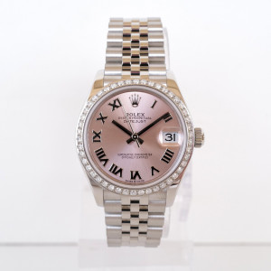 Swiss watch Rolex Datejust 31 Jubilee Pink Roman Diamond Bezel (2025)