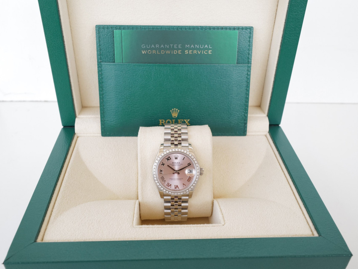 Swiss watch Rolex Datejust 31 Jubilee Pink Roman Diamond Bezel (2025)
