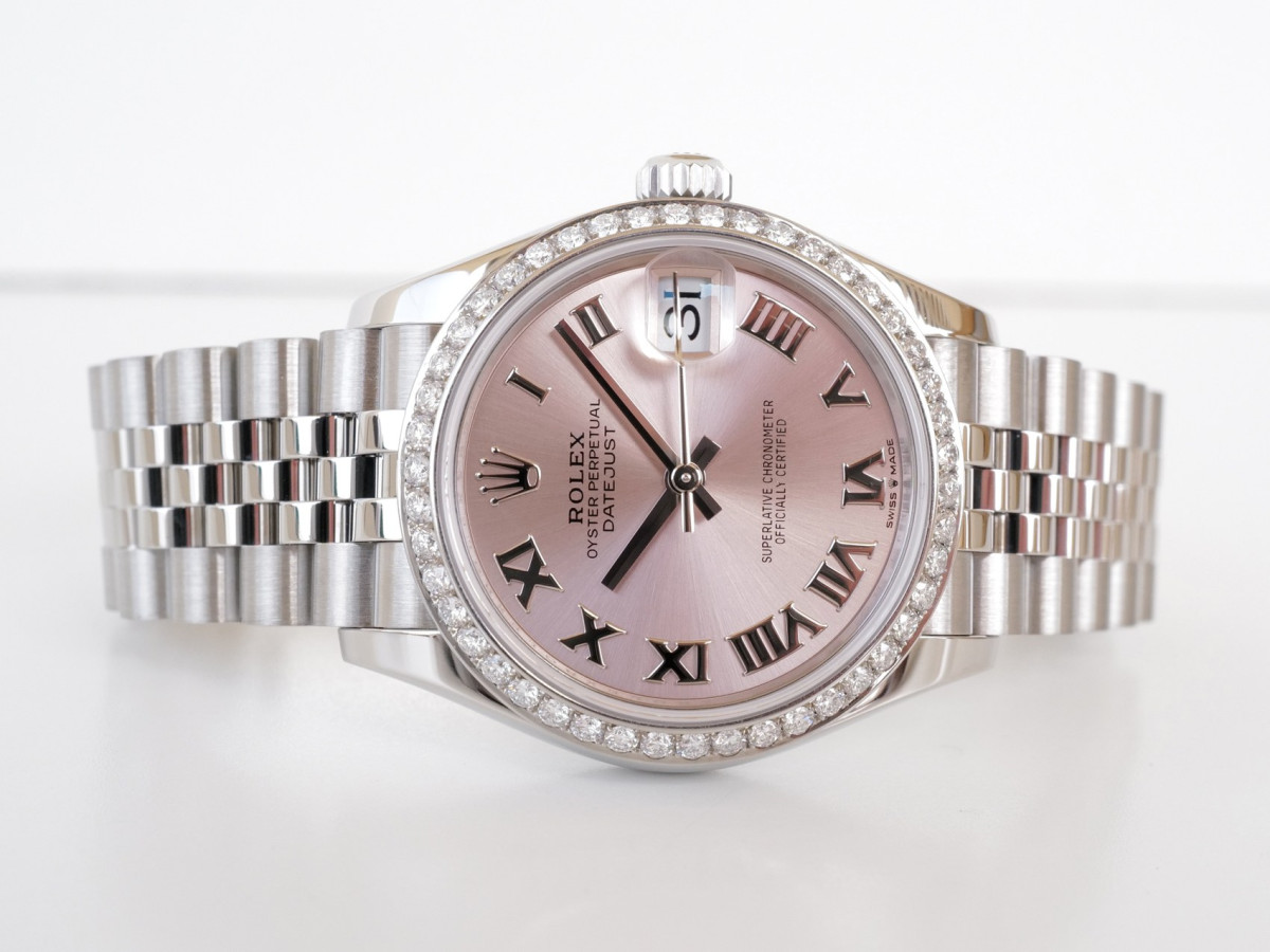 Swiss watch Rolex Datejust 31 Jubilee Pink Roman Diamond Bezel (2025)