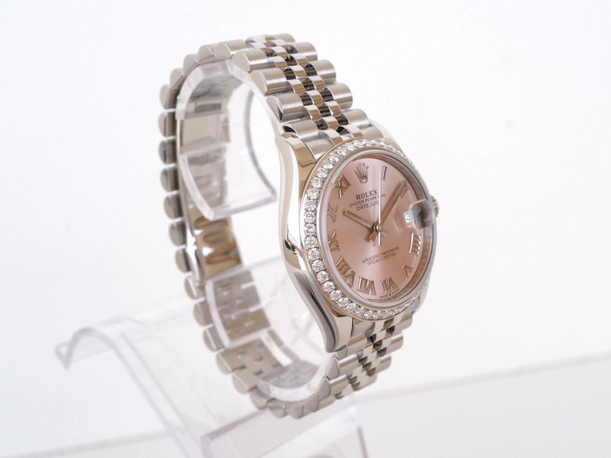 Swiss watch Rolex Datejust 31 Jubilee Pink Roman Diamond Bezel (2025)