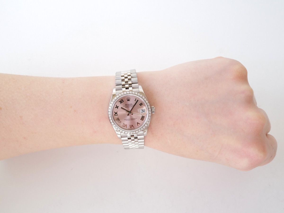 Swiss watch Rolex Datejust 31 Jubilee Pink Roman Diamond Bezel (2025)