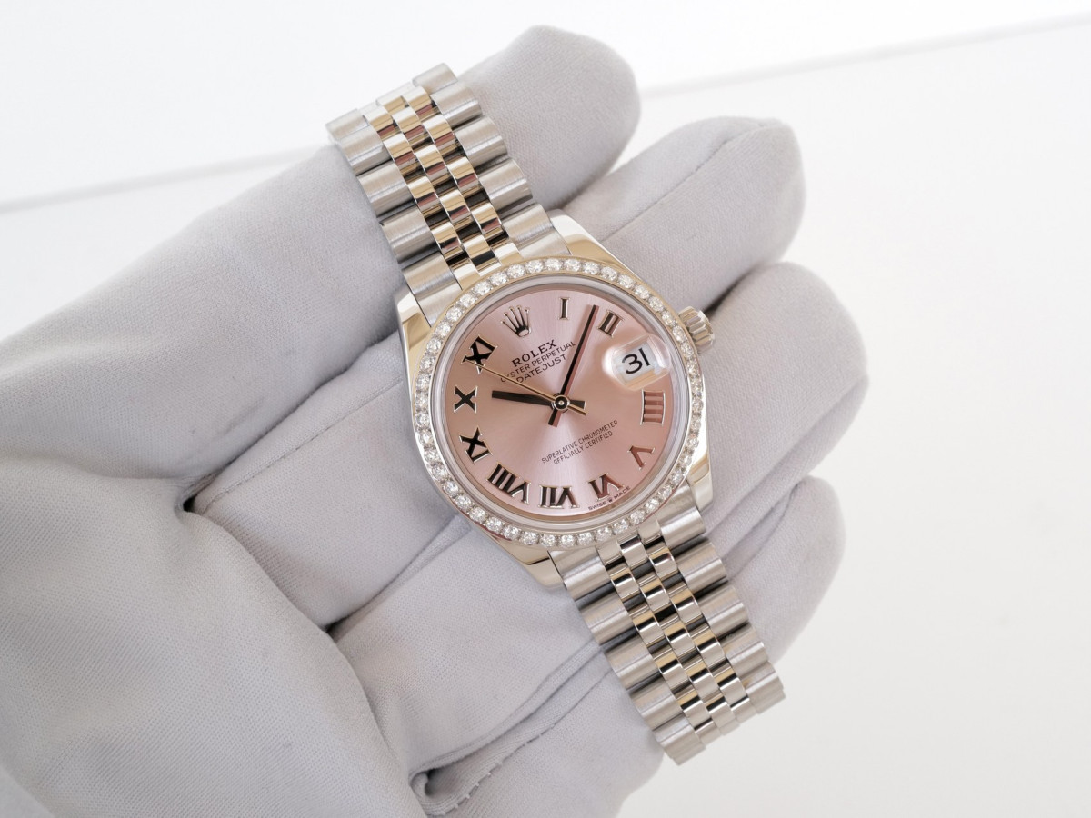 Swiss watch Rolex Datejust 31 Jubilee Pink Roman Diamond Bezel (2025)